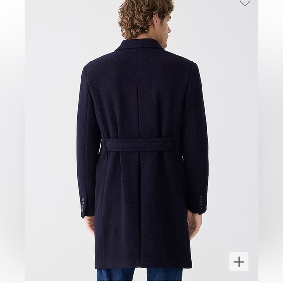 J. Crew Ludlow topcoat in heavyweight wool Coat BS472 Men's 38/S navy blue - Picture 3 of 6